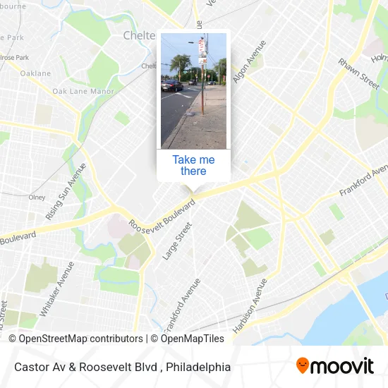 Mapa de Castor Av & Roosevelt Blvd