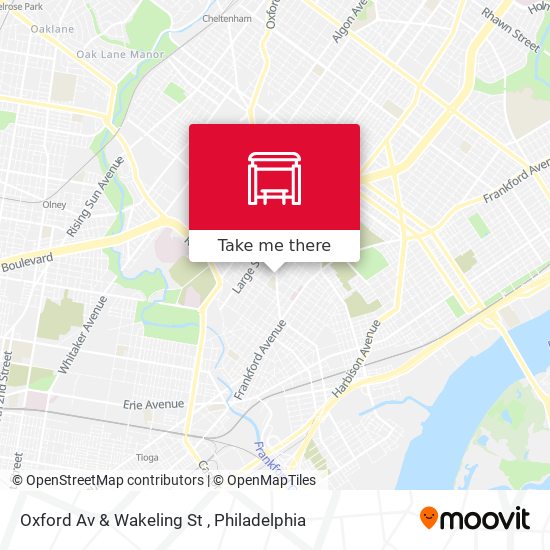 Oxford Av & Wakeling St map