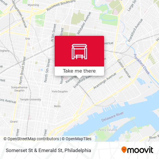 Somerset St & Emerald St map