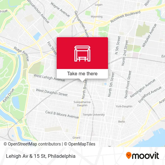 Lehigh Av & 15 St map