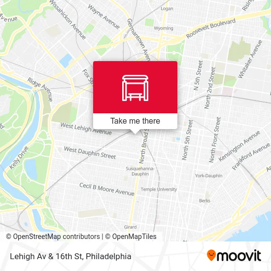 Lehigh Av & 16th St map