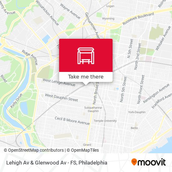 Lehigh Av & Glenwood Av - FS map