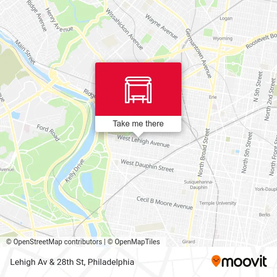 Lehigh Av & 28th St map