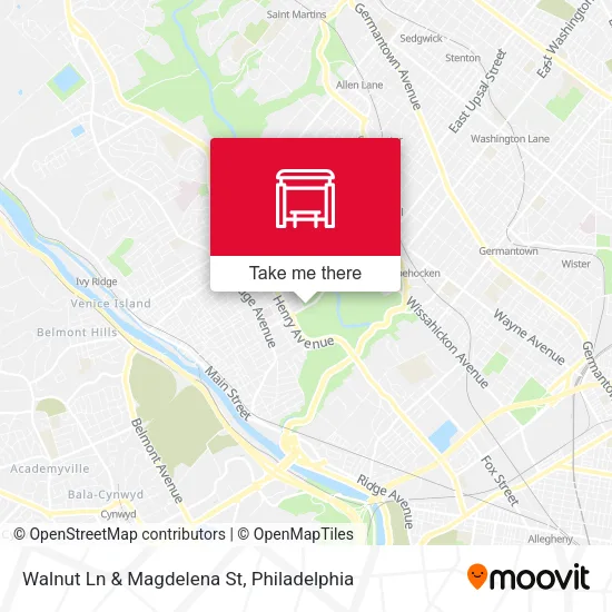 Walnut Ln & Magdelena St map