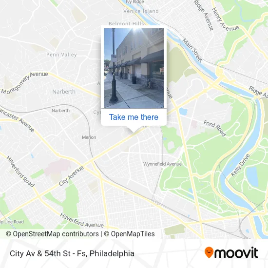 City Av & 54th St - Fs map