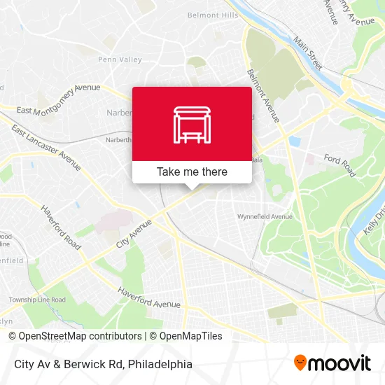 City Av & Berwick Rd map