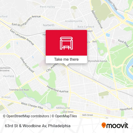 63rd St & Woodbine Av map