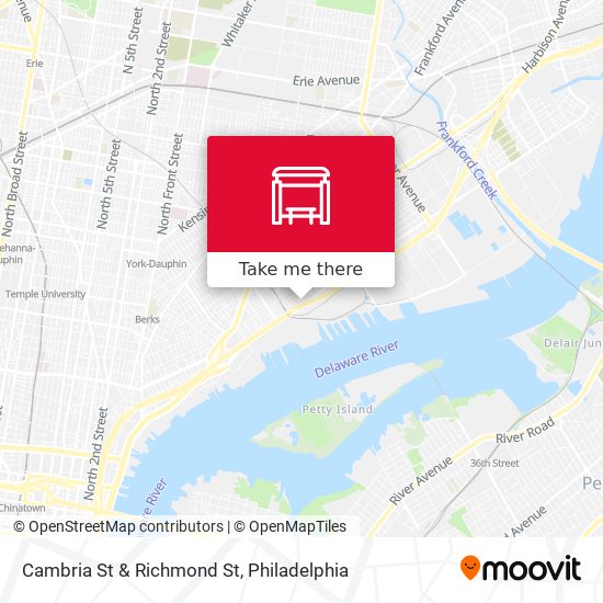 Cambria St & Richmond St map