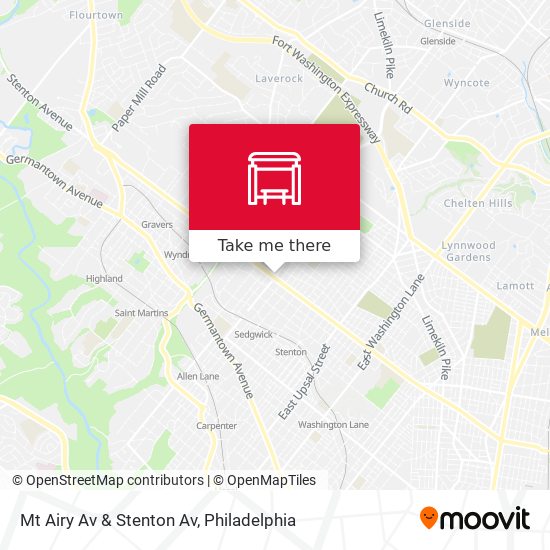 Mapa de Mt Airy Av & Stenton Av