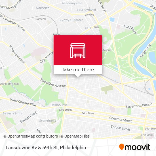 Lansdowne Av & 59th St map