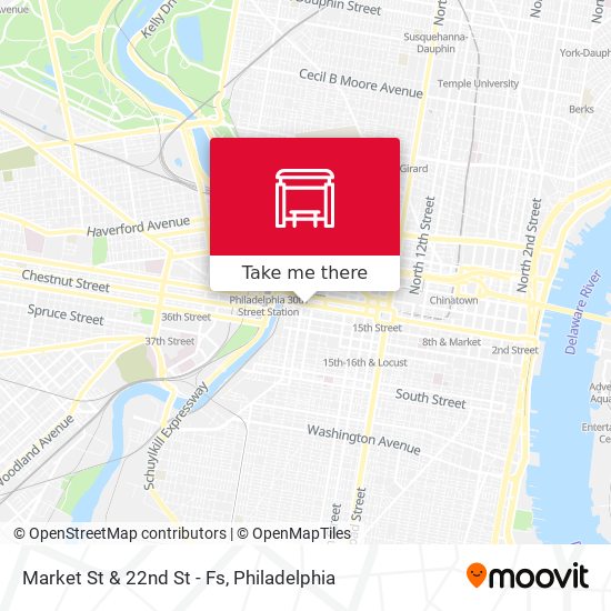 Market St & 22nd St - Fs map