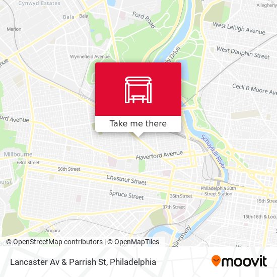 Mapa de Lancaster Av & Parrish St
