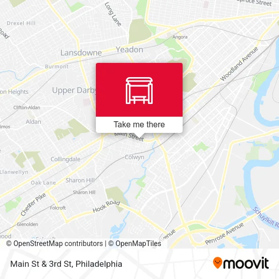 Main St & 3rd St map