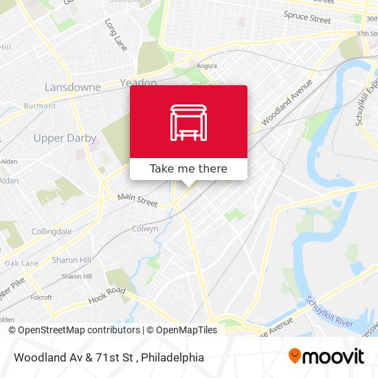 Mapa de Woodland Av & 71st St