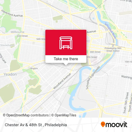 Chester Av & 48th St map