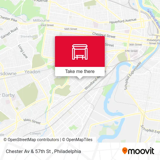 Chester Av & 57th St map