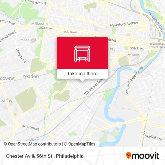Chester Av & 56th St map