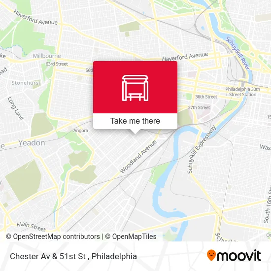 Chester Av & 51st St map