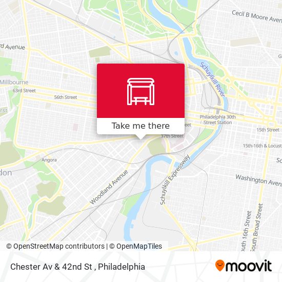 Chester Av & 42nd St map