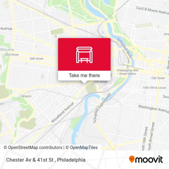 Chester Av & 41st St map