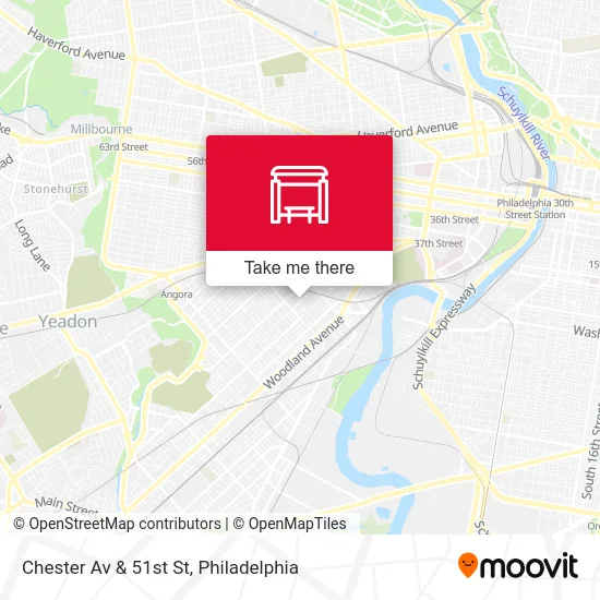 Chester Av & 51st St map