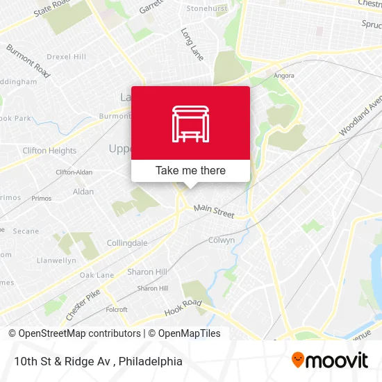 10th St & Ridge Av map