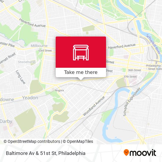 Mapa de Baltimore Av & 51st St