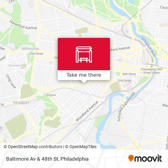 Mapa de Baltimore Av & 48th St