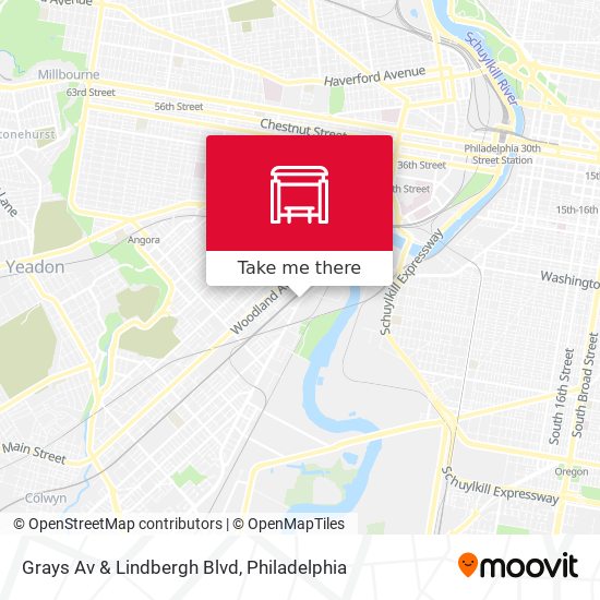 Grays Av & Lindbergh Blvd map