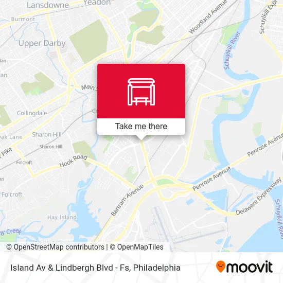 Island Av & Lindbergh Blvd - Fs map