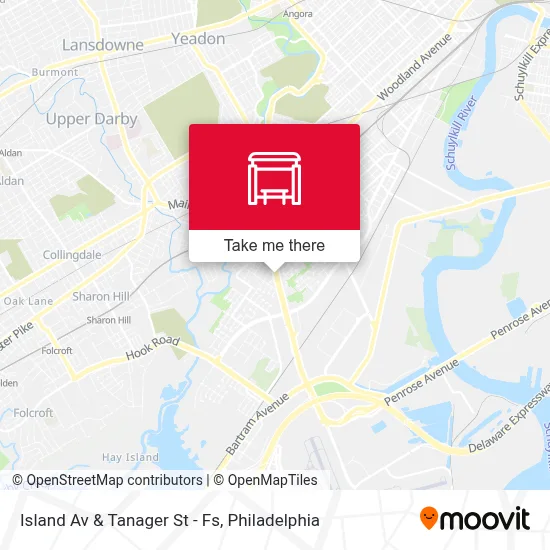 Island Av & Tanager St - Fs map