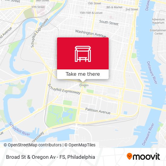Broad St & Oregon Av - FS map