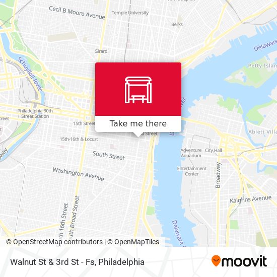 Walnut St & 3rd St - Fs map