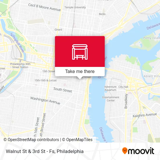 Mapa de Walnut St & 3rd St - Fs