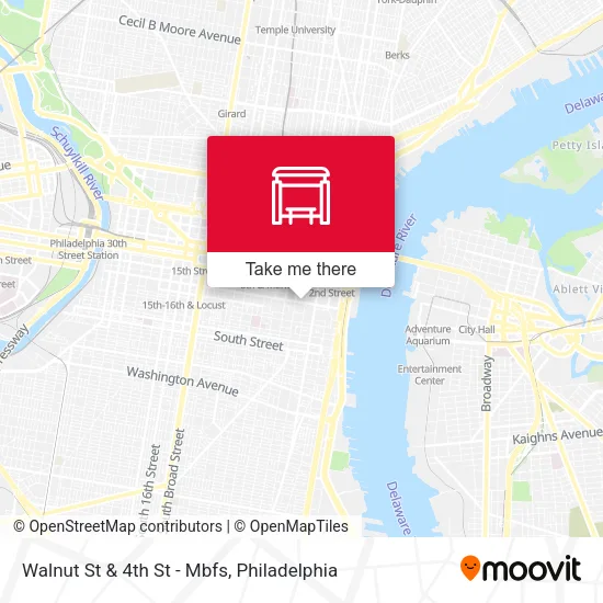 Mapa de Walnut St & 4th St - Mbfs