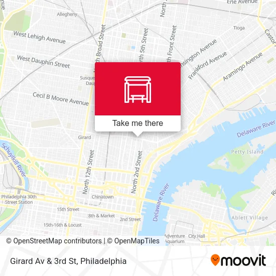 Mapa de Girard Av & 3rd St