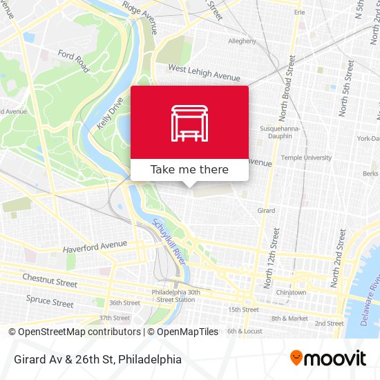 Girard Av & 26th St map