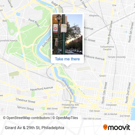 Girard Av & 29th St map