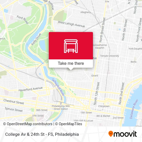 Mapa de College Av & 24th St - FS