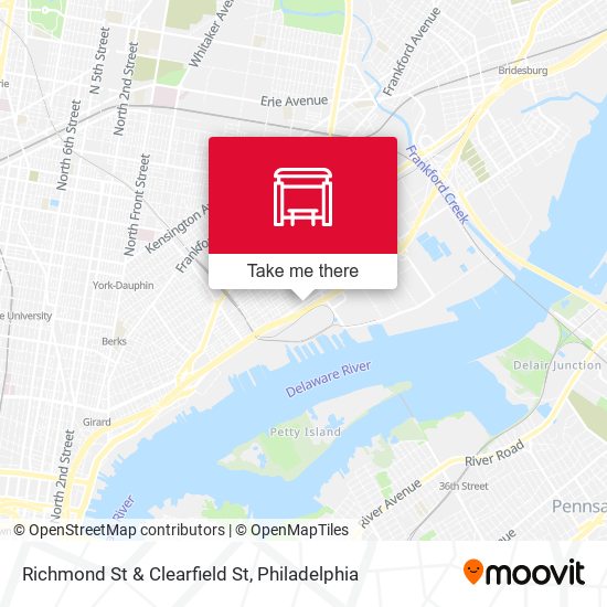 Mapa de Richmond St & Clearfield St
