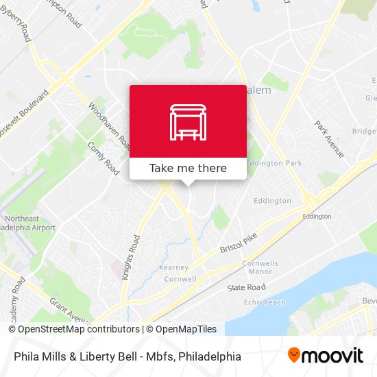 Phila Mills & Liberty Bell - Mbfs map