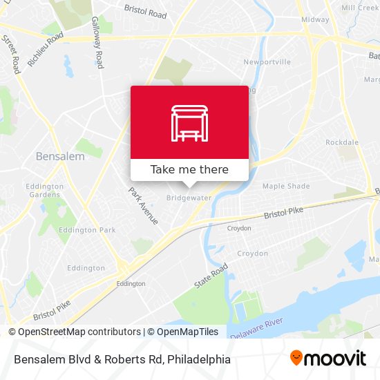 Bensalem Blvd & Roberts Rd map