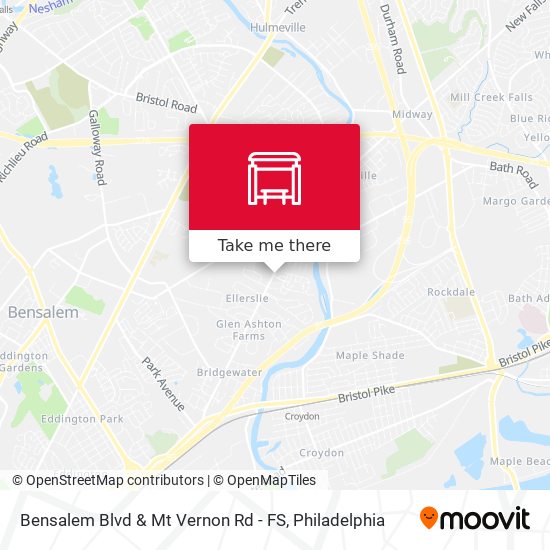 Bensalem Blvd & Mt Vernon Rd - FS map