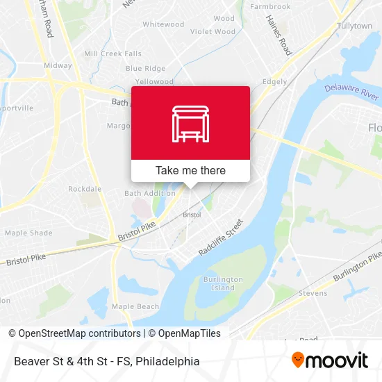 Beaver St & 4th St - FS map