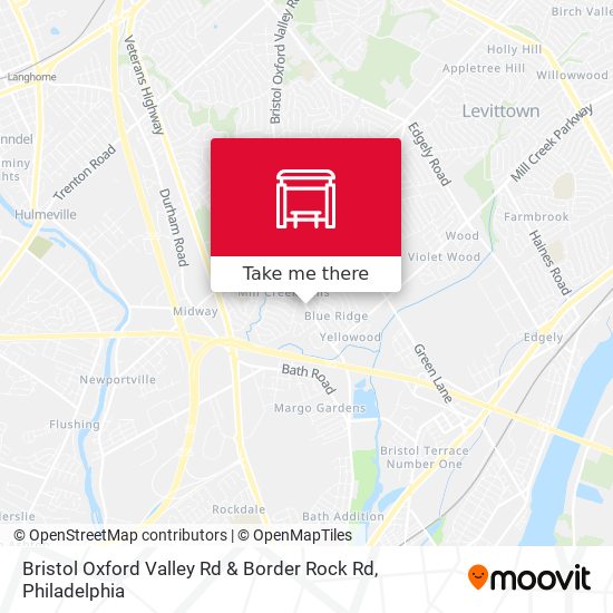 Bristol Oxford Valley Rd & Border Rock Rd map