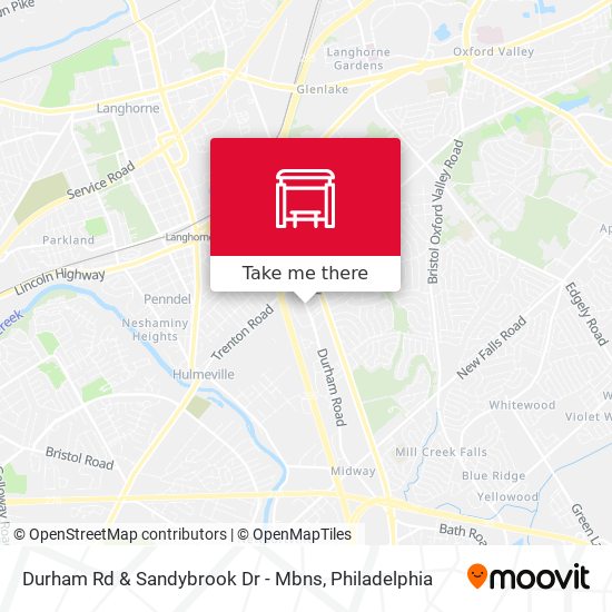 Durham Rd & Sandybrook Dr - Mbns map