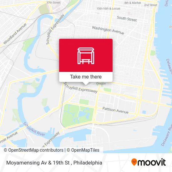 Moyamensing Av & 19th St map