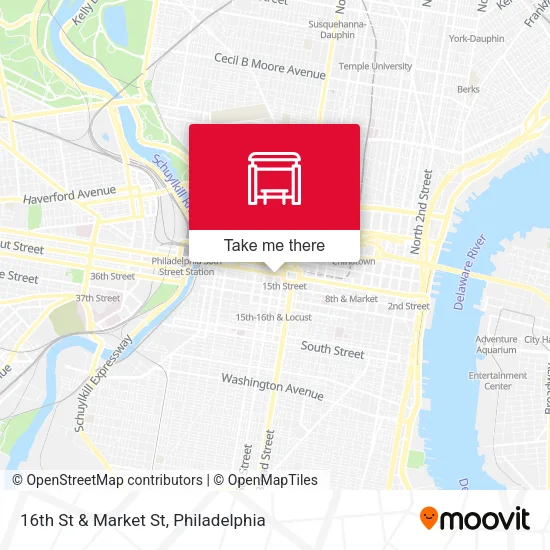 16th St & Market St map