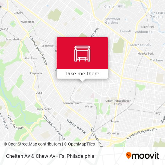 Chelten Av & Chew Av - Fs map