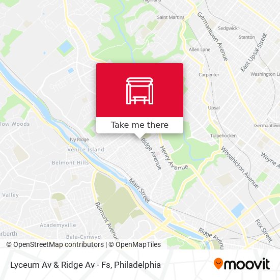 Mapa de Lyceum Av & Ridge Av - Fs